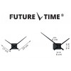 Designerski samoprzylepny zegar ścienny Future Time FT3000SI Cubic silver (Obr. 4)