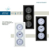Ścienny-stołowy zegar z termometrem i wilgotnościomierzem JA7071B Lowell 26cm (Obr. 0)