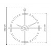 Designerski zegar ścienny Nomon Dos Puntos NG 55cm (Obr. 1)