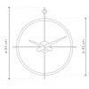Designerski zegar ścienny Nomon Dos Puntos I 55cm (Obr. 3)