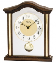 Luksusowy drewniany zegar stołowy 1174/1 AMS 23cm