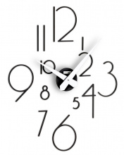 Designerski samoprzylepny zegar ścienny I211NL IncantesimoDesign 85cm
