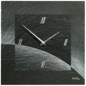 Zegar ścienny łupkowy 9518 AMS 30cm