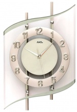 Designerski zegar ścienny 5506 AMS sterowany sygnałem radiowym 45cm
