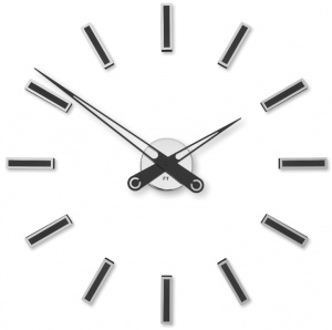 Designerski zegar samoprzylepny Future Time FT9600BK Modular black 60cm