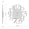 Designerski zegar 10-020n CalleaDesign Russel 45cm (różne wzory okleiny) (Obr. 3)