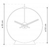 Designerski zegar stojący Nomon Aire W 55cm (Obr. 6)
