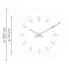 Designerski zegar ścienny Nomon Tacon Graphite 100cm (Obr. 6)