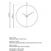 Designerski zegar ścienny Nomon Barcelona Small 76cm (Obr. 5)