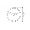 Designerski zegar ścienny Nomon Atomo Graphite 10cm (Obr. 3)