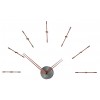 Designerski zegar ścienny Nomon Merlin Graphite Small 70cm (Obr. 2)