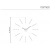 Designerski zegar ścienny Nomon Merlin Graphite Small 70cm (Obr. 5)