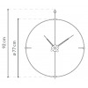 Luxusowe zegary scienne Nomon Bilbao Graphite Small 92cm (Obr. 7)