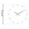 Designerski zegar ścienny Nomon Rodon Graphite 70cm (Obr. 4)
