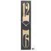 Designerski zegar 10-026 natur CalleaDesign Thin 58cm (różne wzory okleiny) (Obr. 0)