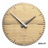 Designerski zegar 10-025 natur CalleaDesign Exacto 36cm (różne wzory okleiny) (Obr. 0)