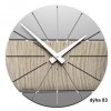 Designerski zegar 10-029 natur CalleaDesign Benja 35cm (różne kolory okleiny) (Obr. 1)