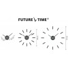 Designerski zegar samoprzylepny Future Time FT9400BK Modular black 40cm (Obr. 1)