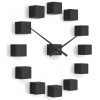 Designerski samoprzylepny zegar ścienny Future Time FT3000BK Cubic black (Obr. 0)