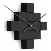 Designerski samoprzylepny zegar ścienny Future Time FT3000BK Cubic black (Obr. 1)