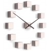 Designerski samoprzylepny zegar ścienny Future Time FT3000PI Cubic pink (Obr. 0)