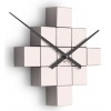 Designerski samoprzylepny zegar ścienny Future Time FT3000PI Cubic pink (Obr. 1)