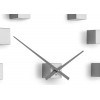 Designerski samoprzylepny zegar ścienny Future Time FT3000SI Cubic silver (Obr. 3)