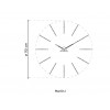 Designerski zegar ścienny Nomon Merlin 12i black 110cm (Obr. 1)