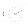 Designerski zegar ścienny Nomon Rodon 12i black 70cm (Obr. 0)