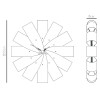 Designové nástěnné hodiny Nomon Ciclo CIMN mix 55cm (Obr. 6)
