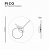 Designové nástěnné hodiny Nomon Pico BW 40cm (Obr. 4)