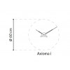 Designové nástěnné hodiny Nomon Axioma IN white 60cm (Obr. 0)
