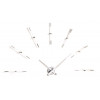 Designerski zegar ścienny Nomon Merlin 12i white 110cm (Obr. 0)