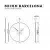 Designové nástěnné hodiny Nomon Barcelona Micro T 54cm (Obr. 2)