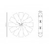 Designové nástěnné hodiny Nomon Ciclo CIRG oak 55cm (Obr. 1)