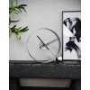 Designerski zegar stołowy Endless antik silver/black 32cm (Obr. 2)