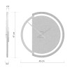 Designerski zegar 10-135-76 CalleaDesign 47cm (Obr. 0)