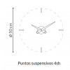 Designerski zegar ścienny Nomon Puntos Suspensivos 4i 50cm (Obr. 6)