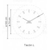 Designerski zegar ścienny Nomon TACON 12L red 100cm (Obr. 13)