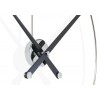Designerski zegar ścienny Nomon New Anda L black 100cm (Obr. 5)