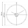 Designerski zegar ścienny Nomon Doble ON 80cm (Obr. 5)