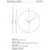 Designerski zegar ścienny Nomon Barcelona N 100cm (Obr. 8)
