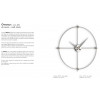 Designerski zegar ścienny Designové nástěnné hodiny I205GRA IncantesimoDesign 66cm (Obr. 1)