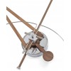 Designerski zegar ścienny Nomon Cris walnut 70cm (Obr. 0)