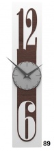 Designerski zegar 10-026 natur CalleaDesign Thin 58cm (różne wzory okleiny)