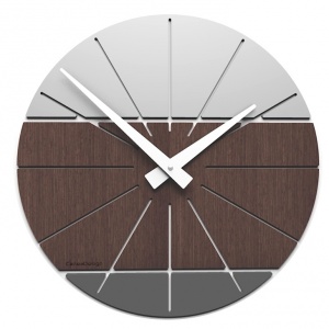 Designerski zegar 10-029 natur CalleaDesign Benja 35cm (różne kolory okleiny)