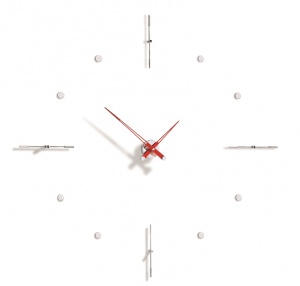 Designerski zegar ścienny Nomon Mixto I red 110cm