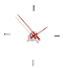 Designerski zegar ścienny Nomon Tacon 4i red 73cm