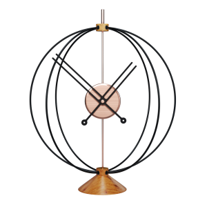Designerski zegar stołowy AT315 Atom 35cm