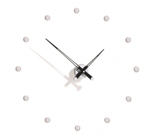 Designerski zegar ścienny Nomon Rodon 12i black 70cm